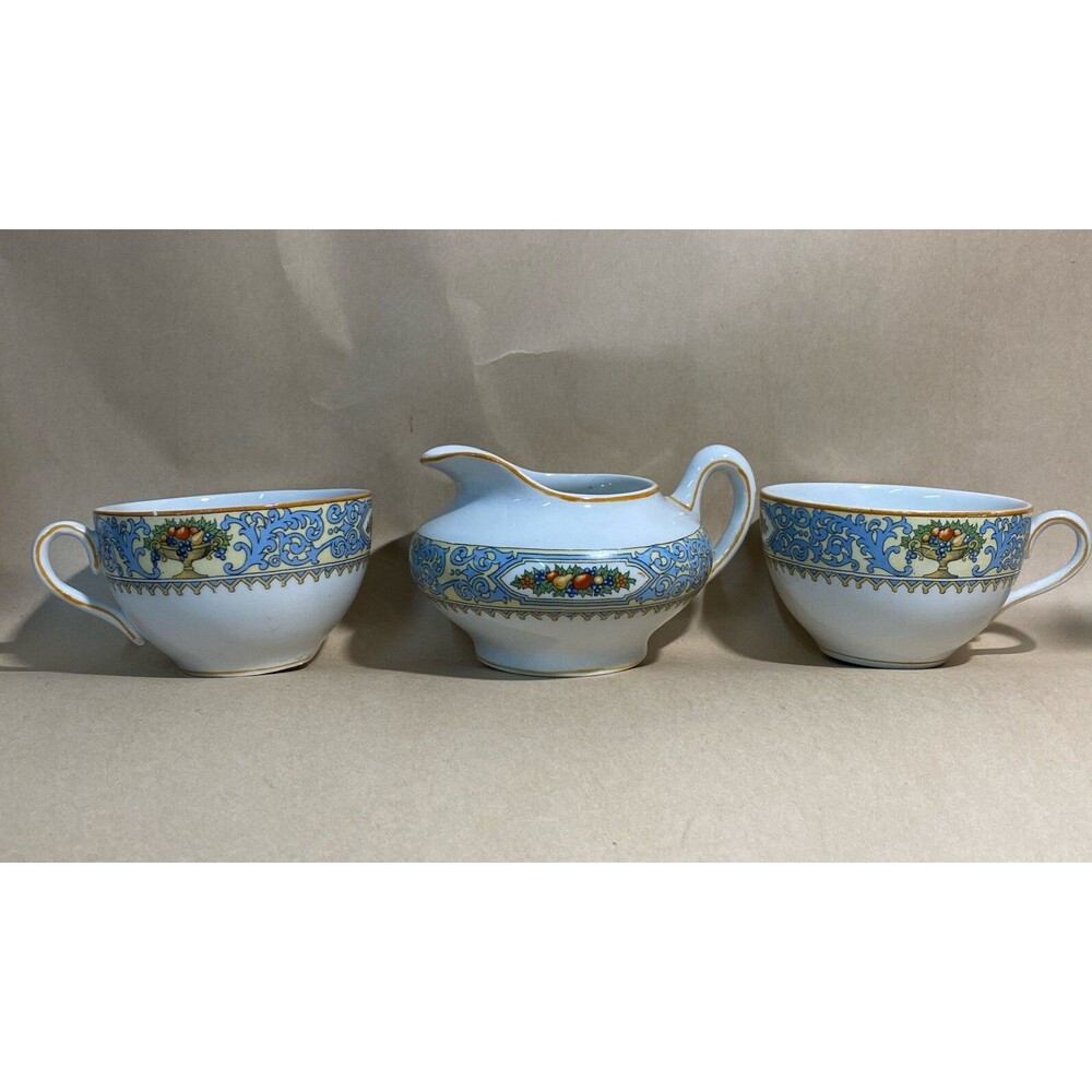 Antique MYOTT‎ SON &CO Creamer and Tea Cups SOMERSET 58515 England RARE FIND! - Picture 2 of 15